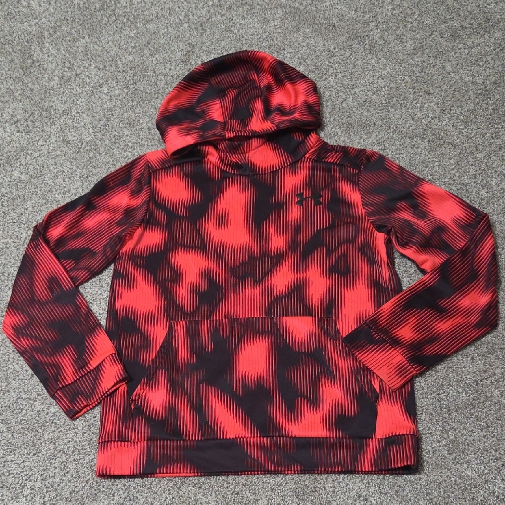 Under Armour Orange and Black Fleece Hoodie